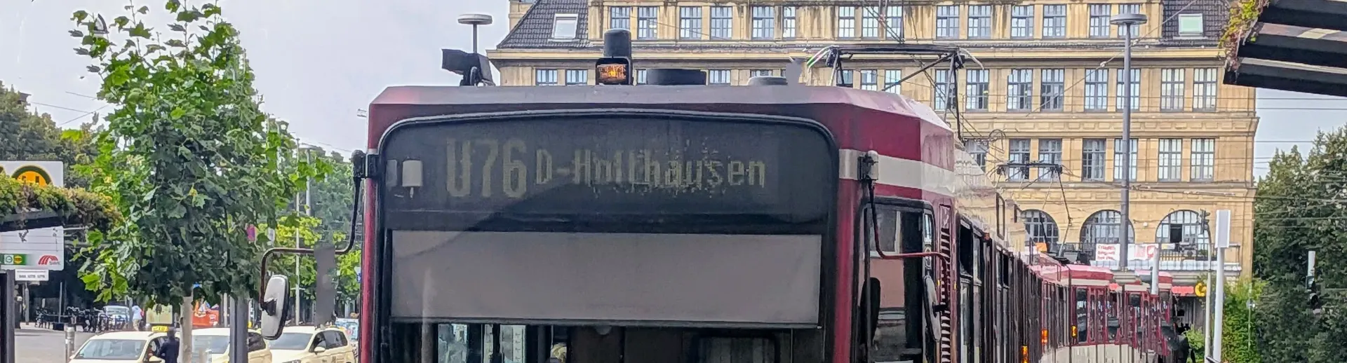 Die U 79 am Hauptbahnhof von Krefeld