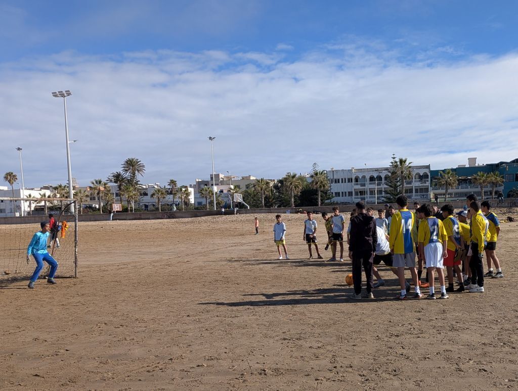 Fußball am Strand von Essaouira