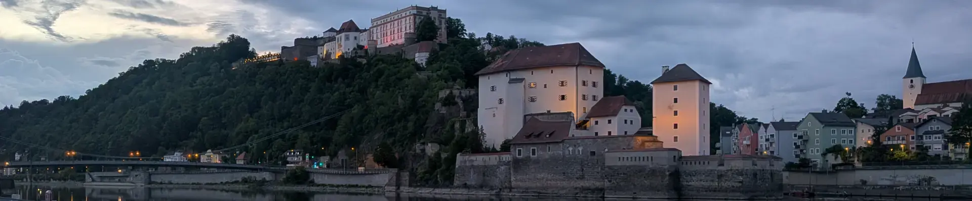 Passau Wien Etappe 01: Blick auf Passau Passau Wien Etappe 01: Blick auf Passau