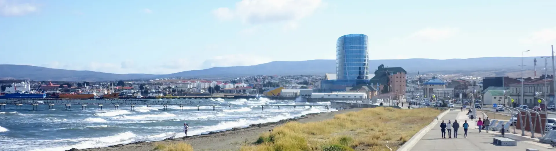 Die Strandpromenade von Punta Arenas