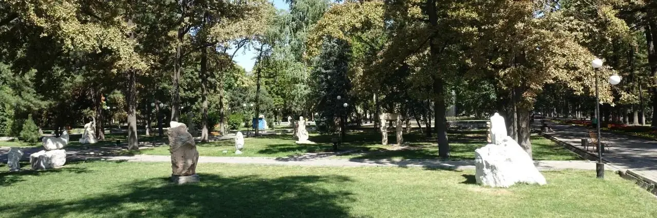 Ein Garten in Bischkek