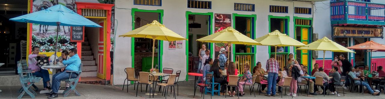 Straßencafe in Filandia